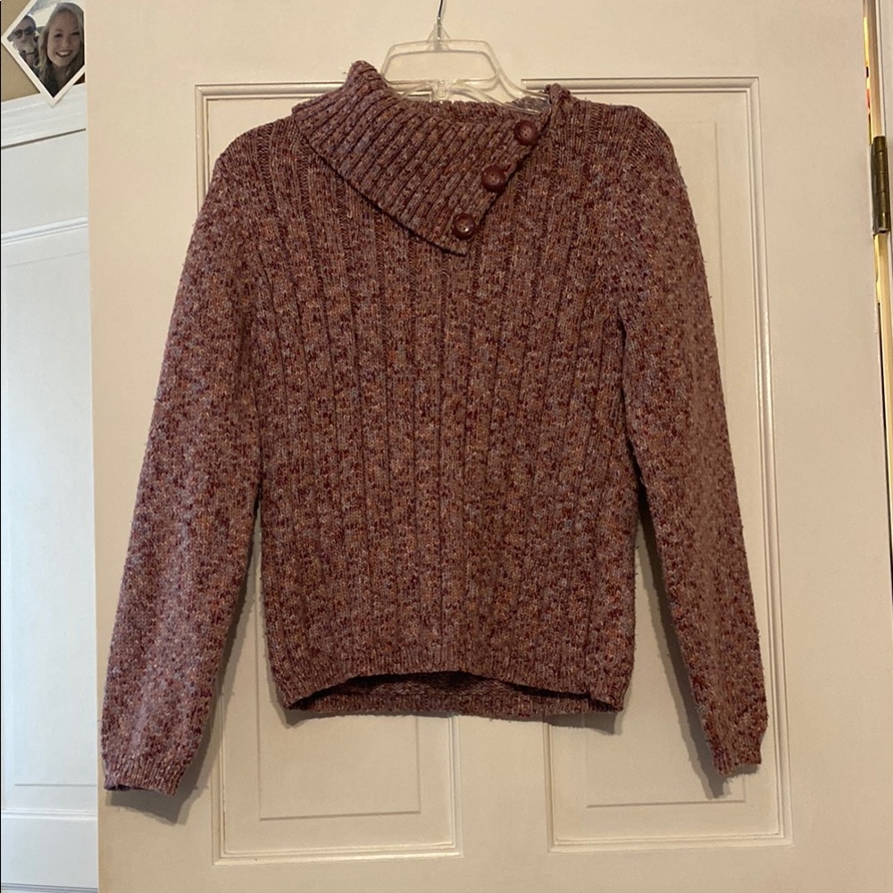Women's Ribbed Sweater - Maroon